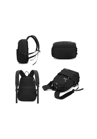 Wepower 2329 Su Geçirmez Naylon Rahat Sırt Çantası Nefes Alabilir Erkek Sırt Çantası 14 Inç Dizüstü Bilgisayar İçin Gri