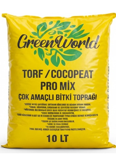 10 Litre İthal Çok Amaçlı Bitki Toprağı Torf Cocopeat Kokopit