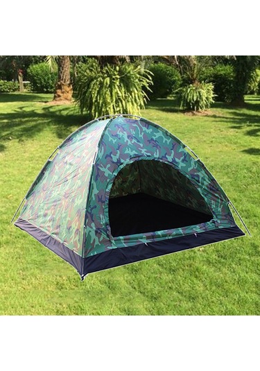 Suntek 3-4 Kişilik Pop-up Camo Kamp Su Geçirmez Çadır Kamuflaj Çok Renkli