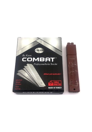 Combat Maket Bıçağı Falçata Ağzı Yedeği Kalın 0.5x18mm 100 Adet