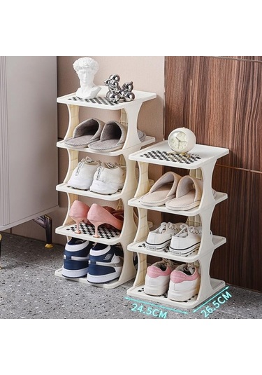 Ayakkabı Rafları Organizatör Dıy Yurdu Ayakkabı Dolapları OrganizatörRafları Köşe İçin Raf 4 Layers Beyaz