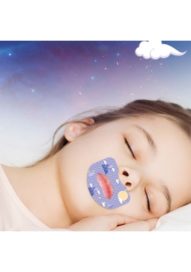 Sones 30 Adet / Kutu Fawnmum Ağız Solunum Yaması Gece Durdurucu Horlama Yaması Anti-horlama Kapalı Ağız Yaması, Renk: Çocuk Mavisi