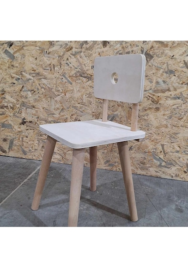 Çocuk Sandalye Ayaklar Kayın Ağacı ,birleşim Yerleri Metalden Ahşap