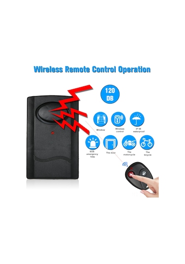 Vkemall Kablosuz Uzaktan Kumandalı Titreşim Alarmı - Araç Ve Ev Güvenliği İçin 20m Menzil