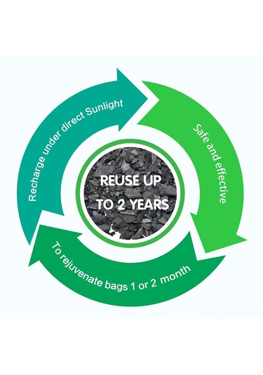 Geeksen Yeni Ev Odor Ve Formaldehit Temizleyici Aktiviteye Çarpık Bambu Kömür Paketi 2 Adet 75g Pembe Bs-005 Pembe