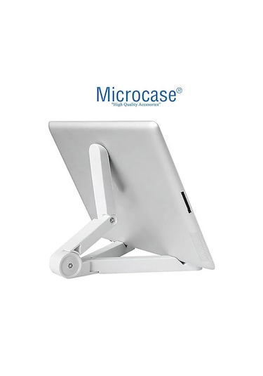 Microcase Tcl Tab 10l Gen 4 İle Uyumlu Türkçe Bluetooth Klavye+mouse+tablet Standı Beyaz Al5166 Lazer