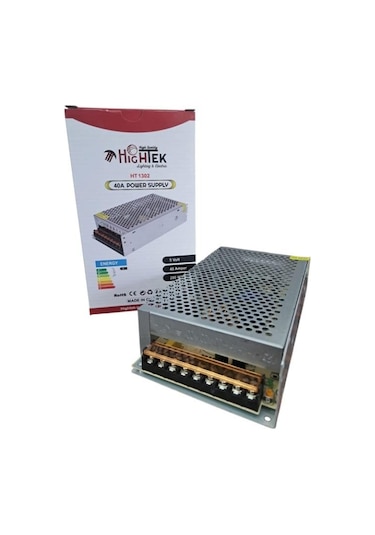 5v 40a Kalın Kasa Ayarlı Trafo 200w Ht-1302 Hıghtek