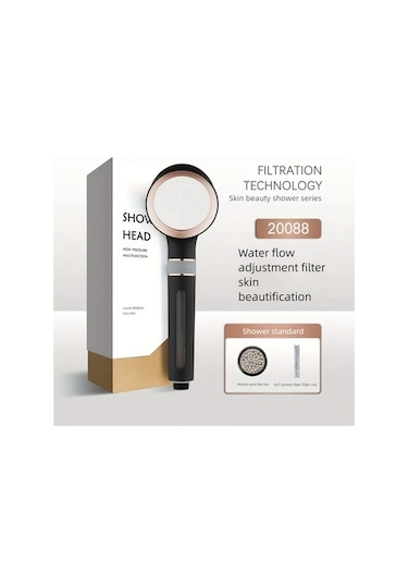 Fastbuy Challenger Ultra Lüks Su Tasarruflu Açı Ayarlı Dokunmatik Durma Duş Başlığı Siyah Altın