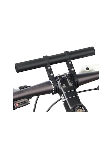 Bisiklet Gidon Bisiklet El Feneri Tutucu Gidon Bisiklet Aksesuarları Genişletici Montaj Braketi Siyah Siyah