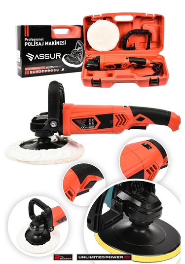 Assur ASR407 180 MM Pasta Cila Polisaj Zımpara Kırmızı