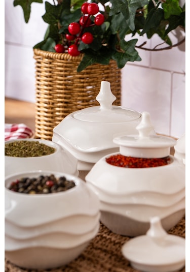 Emsan Roy 5'li Baharat Takımı Beyaz