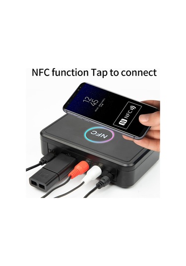 Padalink Siyah Bt 5.0 Ses Alıcısı: Nfc İle Hızlı Bağlanma, Rca/aux/usb Girişleri, 10m Alım Mesafesi, U Disk Müzik Çalma