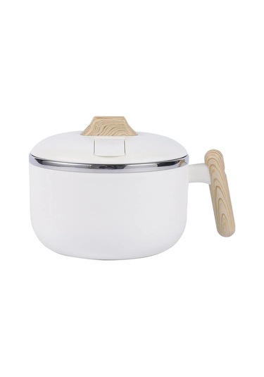 Skycity 304 Paslanmaz Çelik 1200 Ml Çorba Kasesi - Kapaklı, Su Drenajlı, Üniversite Yemeği, Salata Ve Atıştırmalık Depolama Kabı - Beyaz Beyaz