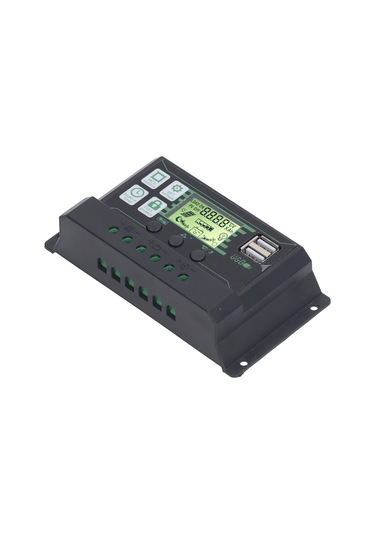 Tenfowee 12v/24v 100a Pwm Güneş Kontrolörü, 3 Aşamalı Şarj, Lcd Ekran, Çift Usb 5v 3a, Akıllı Koruma Fonksiyonları