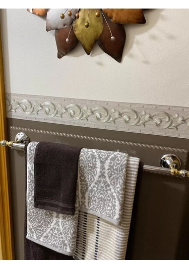 Domostroj Duvar Kağıdına Kendinden Yapışkanlı Dekoratif Bordür 176227623 Gri