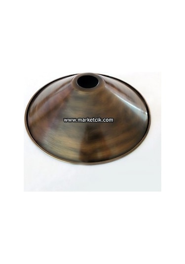 Dekoratif Eskitme Metal Abajur Aplik Rustik Ampul Şapkası 22 Cm
