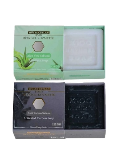 ﻿Hmd Bitkisel Kozmetik Aloe Vera + Aktif Karbon Sabunu 2 x 125 G