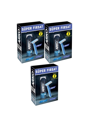 Arko Men Banyo 5 Adet + Cool Köpük Pro 200ml 3 Lü Set