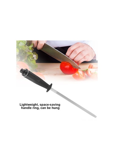 Ximistore9 Stahl Gıda Bıçaklarını Keskinleştirici Çubuk, Ergonomik Kaymazsız Kuru, Ev Mutfak, Dayanıklı Paslanmaz Çelik