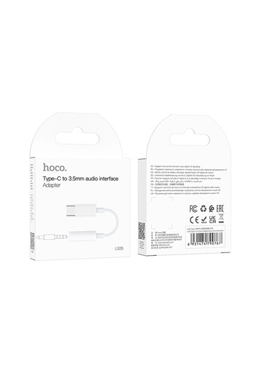 Hoco. Ls35 Type-c To Aux Kablo - Beyaz