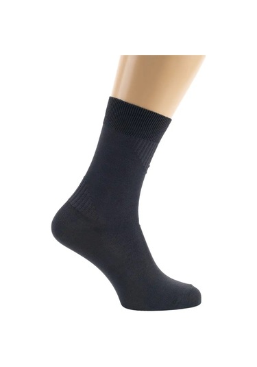 Brso Desenli Merserize Pamuk Çoraplar, 3 Çift 148374951 Koyu Gri