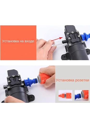 Gajeena 12v Araç Şarjlı Taşınabilir Yüksek Basınçlı Araç Yıkama Makinesi - 7m Hortumlu