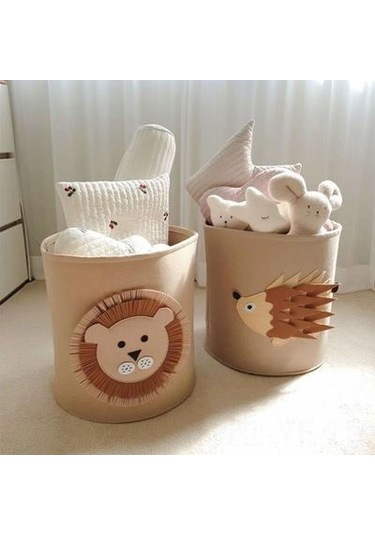 Yifomall Yüksek Kapasiteli Yıkabilir Köpek Desenli Felt Depolama Sepeti - Çamaşırlar, Kitaplar İçin Ev Dekorasyonu Diğer