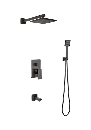 Armour Armatür Siyah Gömme Ankastre Bataryası Mistillo Marka Siyah