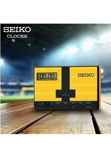 Seiko Qhl098y Masa Saati Sarı