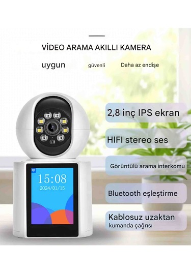 Kablosuz Bağlantı Telefonu Ev İçin 360 Bebek Monitörü Tam Renkl