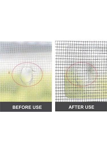 Mufunye Pencerelik Tamir Patches 50 Adet: Güçlü Yapışkan Kumaş, Pencereler/kapılar İçin Delik Tamiri, Pratik Ve Maliyet Tasarruflu Set