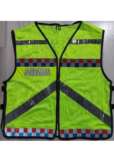 Jandarma Asayiş Fileli Reflektorlu Yelek Sarı