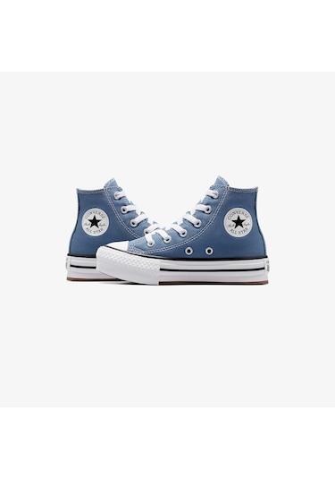 Converse Chuck Taylor All Star Eva Lift Çocuk Mavi Platform Sneaker A10782c Mavi