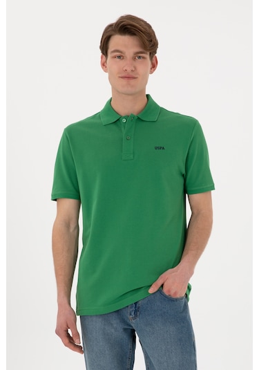 U.S. Polo Assn. Erkek Regular Fit Polo Yaka Yeşil Basic Tişört 50306007-VR054 U.S. Polo Assn. Erkek Regular Fit Polo Yaka Yeşil Basic Tişört 50306007-VR054
