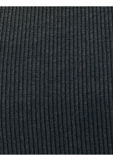 Koton Halter Yaka Atlet Yıkamalı Ribanalı Pamuklu Slim Fit Antrasit 4wal30016ık Antrasit