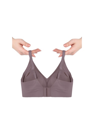 Balensiz Lazer Dikişsiz Görünmez Çıkarılabilir Pedli Sütyen Toprak