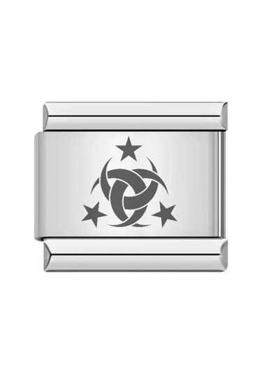 Türk Ek Uzatma İtalyan Charm Çelik Bileklik Charmı Scb31 Siyah