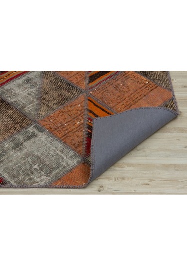 Modern Klasik Patchwork Eskitme Halı 120 X 180 Model 5437