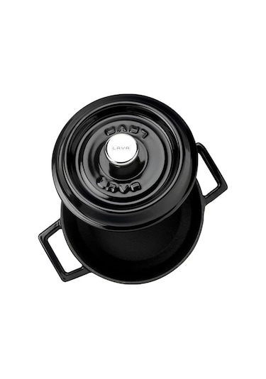 Lava Trendy Demir Döküm Mini Derin Tencere 16 Cm Siyah Lv Y Tc 16 K2 Bl Siyah