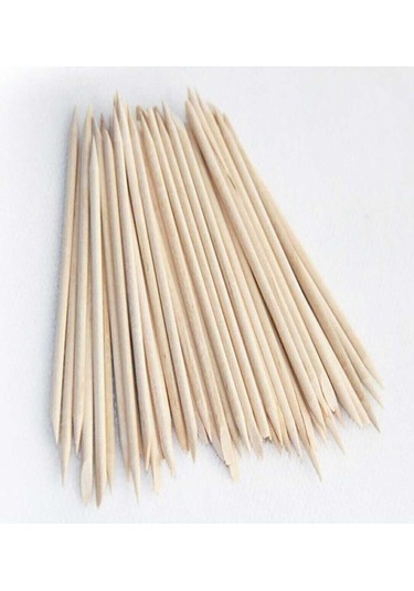 Ahşap Et İtici Manikür Çubuğu 100'lü
