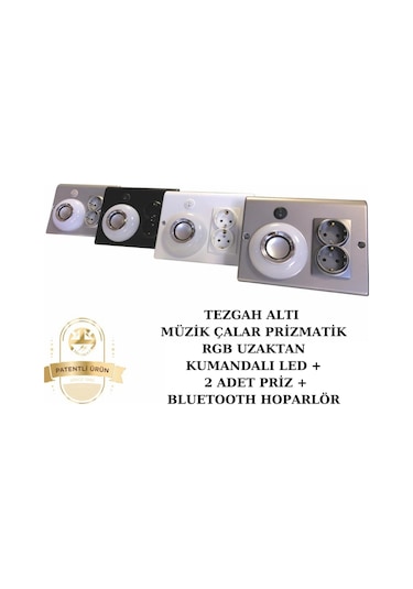 Tezgah Ve Dolap Altı Müzik Çalar Prizmatik - Siyah