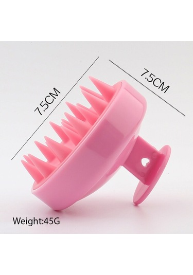 Silikon Masaj Tarak Duş Fırçası Şampuan Araçları Kafa Temiz Bakım Saç Silikon Şampuan Fırçası Kuaförlük Aracı