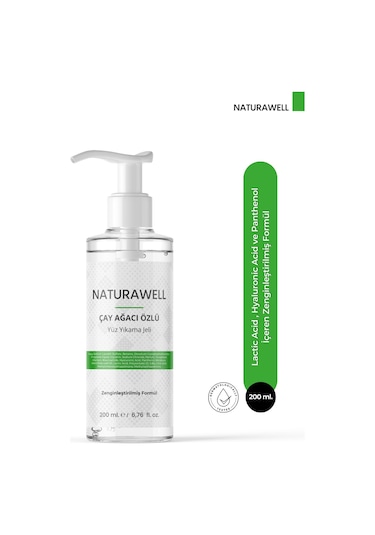 Naturawell Çay Ağacı Özlü Yüz Yıkama Jeli 200 ML