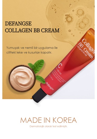 Collagen Bb Cream Mükemmel Kapatıcılık Sunan Yoğun Nem & Doğal Görünüm Etkili Bb Cream Light - Medium