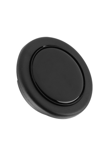 Xiyyadms Siyah Evrensel Araba Direksiyon Klakson Düğmesi - Kaliteli Metal+plastik, Kolay Kurulum, Eski/bozukunu Değiştirir - Logo Yok