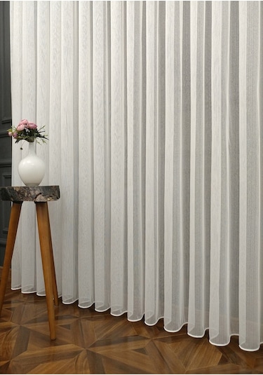 Evdepo Home Kullanıma Hazır Sade Tül Perde
