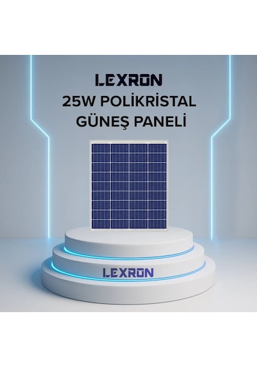 Lexron 25w Polikristal Güneş Paneli
