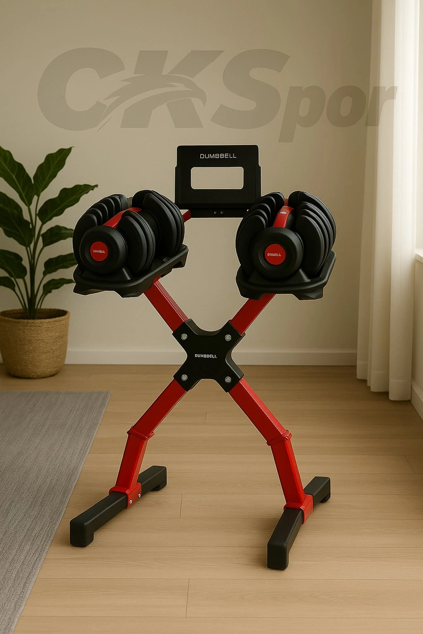 Ayarlanabilir Dambıl Standı Dayanıklı Ve Ergonomik Tasarım Ev & Spor Salonu Kullanımıtablet Standlı