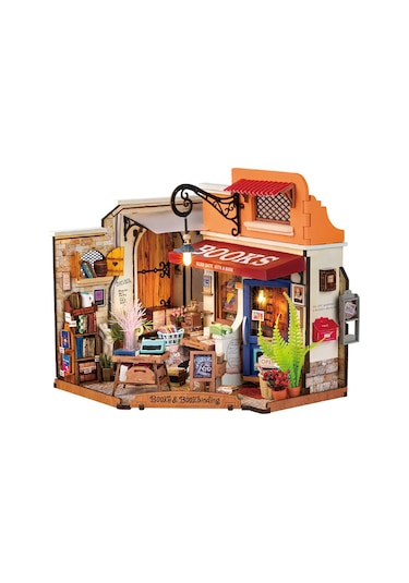 Rolife Corner Bookstore - Kendin Yap Minyatür Maket