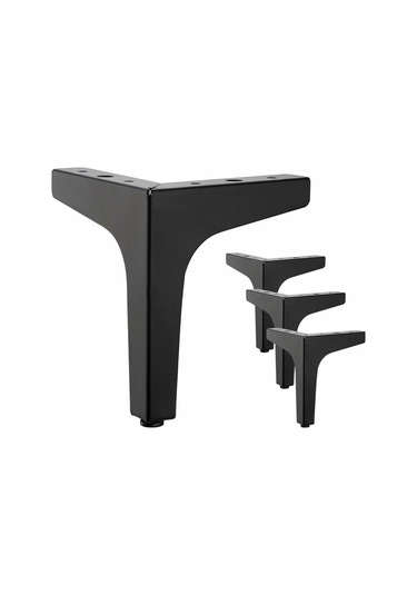 Adet 10 Cm Siyah Metal Mobilya Ayağı Seti - Dolaplar, Kanepeler, Sehpalar, Tv Sehpaları Ve Diğer Mobilya Ayakları İçin Diğer